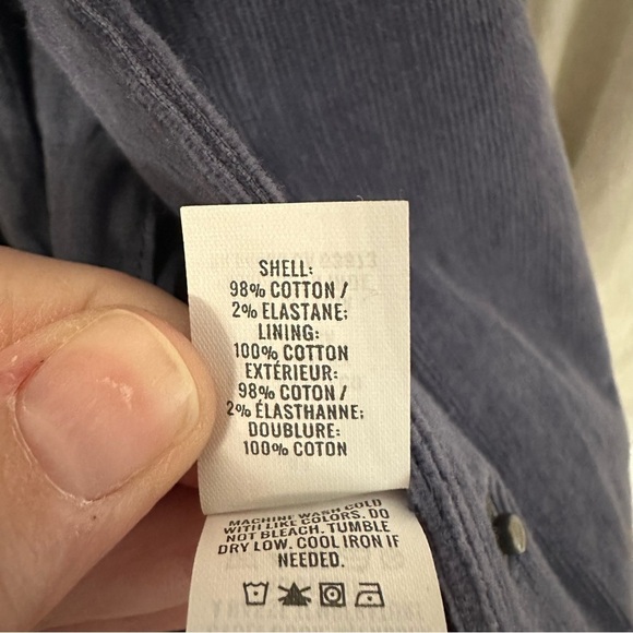 Aerie Women’s Navy Blue Corduroy Varsity Bomber Button Up Jacket Size M GUC - Picture 9 of 10